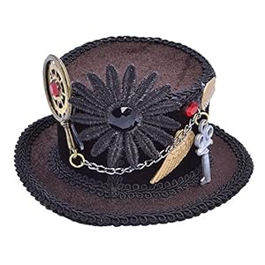 Bristol Novelty bh613 Steampunk Top Mini sombrero, marrón, talla única