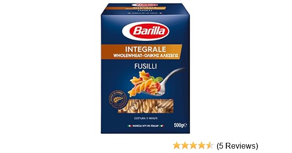 Barilla Whole Wheat Fusilli 500g