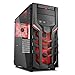 Produktbild Sharkoon DG7000-G PC-Gehäuse mit extragroßem Seitenfenster aus gehärtetem Glas (2x USB 3.0, 2x USB 2.0, 3x 140 mm LED-Lüfter) rot