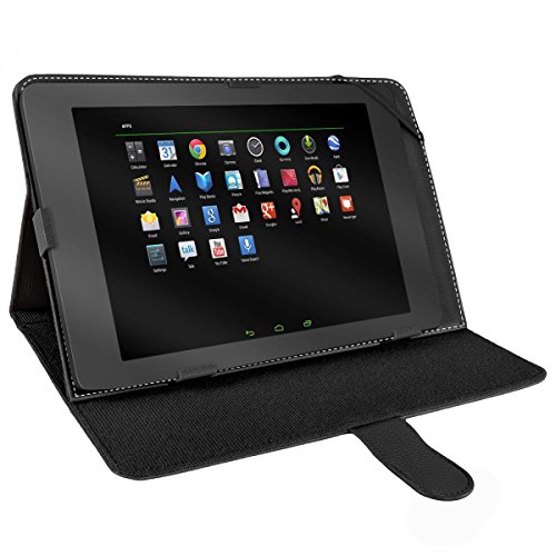 eFabrik Universal Tablet Tasche H  lle f  r 10 - 10 1 Zoll Tablet-PC Schutztasche Schutzh  lle Cover Case mit Aufstellfunktion hochwertige Leder-Optik