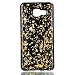 Produktbild Samsung Galaxy A3 2016 / A310 (4,7 Zoll) Hülle, Hozor Neu Luxuriös Glitzer Blattgold Handyhülle Weich TPU Silikon Hülle Schutz Tasche Bumper Case Schwarze Stil mit Unregelmäßig Gold Glänzend Fragmentiert Goldfolie Design