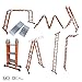 Produktbild MD-DEAL 6 in 1 Multifunktionsleiter incl. PLATTFORM Anlegeleiter Leiter Klappleiter Gerüstleiter