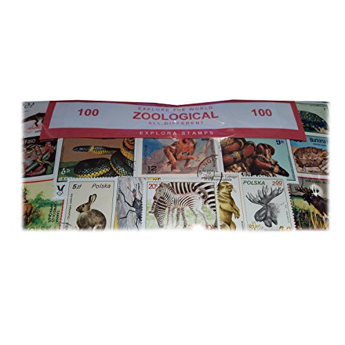 Aufregende Zoologische Briefmarken, Welt, weltweit, Wilde Tiere Collectible set 100 Stück Briefmarken. Souvenir/Speicher/MEMORIA. 100 verschiedene Briefmarken. timbre-poste/Briefmarke/francobollo/Sello (Einkaufszentrum) de CORREOS. - 2