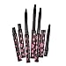 Davidsonne 12pcs Makeup Lip Brush Retractable Plastic Professional Cosmetic Black Pink