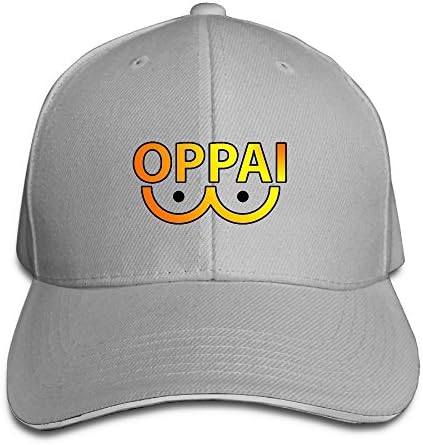 Oppai Top Quality Unisex Boy Girl Adjustable Sandwich Cap Baseball Cap/Hats Navy Ash