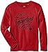 Timberland Boy's T25H99 Long Sleeve T-Shirt, Dark Red, 4 Years