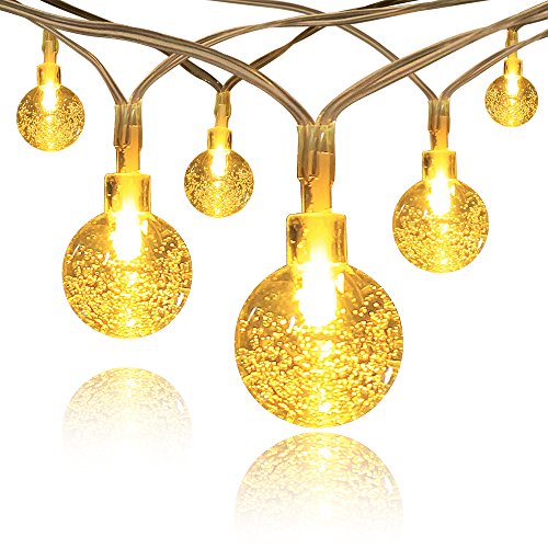 Innoo Tech Lichterkette 40er LED 4,6 Meter Globe kristallkugeln mit Batteriehalter Innen- und Außenbereich Beleuchtung Kugel für Party, Deko, Feiern, Garten, Terrasse, Hof, Haus, Weihnachtsbaum, Zimmer Warmweiß - 6
