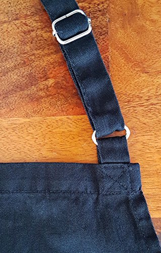 Kirando’s Profi Grillschürze – Küchenschürze – beste Qualität und saubere Verarbeitung – 100% reine, feste Baumwolle mit 200g/m2 – garantiert ohne entflammbares und statisch anziehendes Polyester – 71cm x 85cm – bordeaux – Versand ab Amazon Lager - 2