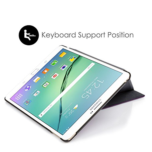 Forefront Cases® Neue Origami Hülle Tasche Case Cover für Samsung Galaxy Tab S2 9.7 T810N – Rundum-Geräteschutz und intelligente Auto-Sleep-Wake-Funktion – inkl. Eingabestift und Displayschutz - 8