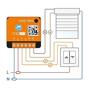NodOn SIN-2-RS-01 Enocean - Módulo de obturador enrollable, color