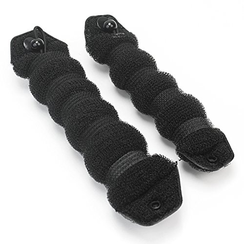 2pcs Stylish Black Hair Styling Tool Magic Updo Bun Maker Hairstyle DIY 2 Sizes