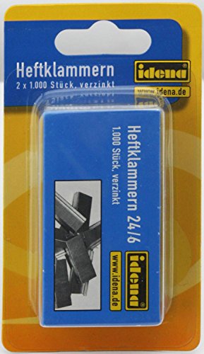 Preisvergleich Produktbild Idena 332025 - Heftklammern 24 / 6, 2 X 1000 Stück