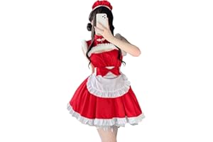 SNOMYRS Boże Narodzenie pokojówka kostium czerwony uroczy Anime Cosplay Dessous sexy Santa Claus kostium sukienka bielizna damska Cheongsam