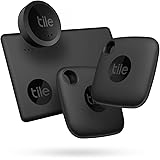 Tile Essentials (2022) Key Finder - Confezione da 4 (2 Black Mates, 1 Slim, 1 adesivo) inclusa funzione di ricerca comunitari