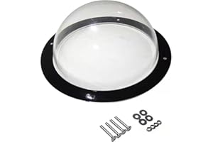 Jomewory Window for Dog Fence, Dome Pet Peek Window, Round Pet Window Dome Bubble Window, Reduces Barking - for Doghouse Kennel Hut & Playhouse