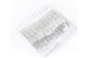 SENRISE Resistori in cemento ceramico a filo avvolto, 10 pezzi, 10 W, ad alta potenza, 5 Ohm-330 Ohm, bianco