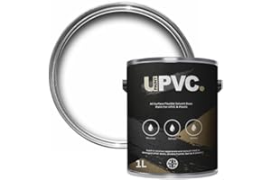 upaintpvc - All-In-Once UPVC Plastic Paint - Windows - Doors - Frames - Conservatories - Fascia - Downpipes - Guttering | Semi Matt Finish - 1 Litre (Brilliant White)