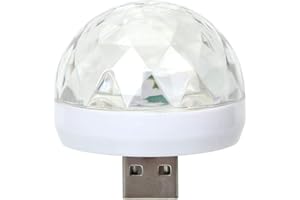 iTimo Car LED Atmosphere Lamp,Color Change RGB Ball Lamp with USB for Disco Karaoke DJ Stage Light Holiday Party Lighting