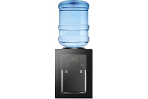 JUUTALK Fontaine à Eau Chaude et Froide,Distributeur Eau électrique 550 W,Fontaine Eau fraiche,Distributeur d'eau Chaude et Froide 3,5 l, 5 l, 10 l, 18 l,pour Bureau, Table