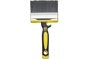 Fit for the Job 4-calowy pędzel blokowy, pędzel murarski do szybkiego malowania gładkimi, teksturowanymi farbami murarskimi na cegle, blokach bryzowych, tynku, żwirze