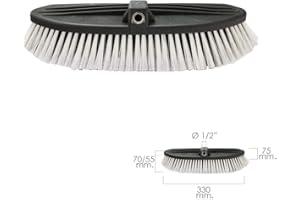 Wolfpack 8150510 Brosse de Lavage Professionnelle pour camions, 330 x 75 cm Filetage 1/2"