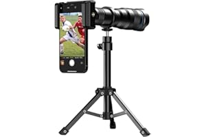 Apexel HD 36X Lente Teleobjetivo, Teleobjetivo Móvil Lente con Trípode para iPhone 12 / 11pro, Samsung Huawei y la mayoría de los Smartphone