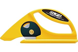 OLFA 45-C - Cutter spéciale pour tapis, moquettes et feuilles de caoutchouc avec lame circulaire de 45 mm