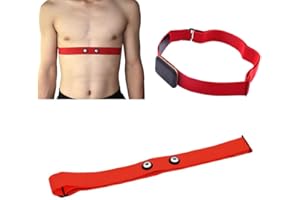 Darwery Heart Rate Monitor Replacement Strap Sensor Soft Chest Strap Buckle Distance 45mm