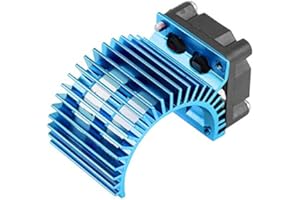 DILWE Dissipatore di Calore del Motore RC, dissipatore di Calore del Motore 540 con Ventola di Raffreddamento Accessorio Motore Elettrico per Auto RC in Scala 1/10 540/550(Blu)