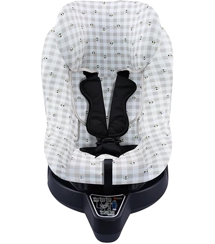 JYOKO Kids Housse Pour Siège Auto Bébé En Coton Compatible Avec Besafe Izi Plus (Black Series