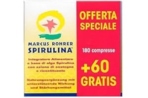 MARCUS ROHRER SPIRULINA Spirulina Marcus Rorher 180 cpr+ 60 cpr omaggio