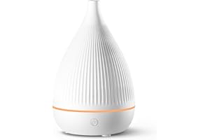 ‎SOULORIGIN Soulorigin Ultraschall-Diffuser für ätherische Öle, Haushalts-Aromatikdiffuser, 7 Farbwechseln und ultraleiser Betrieb, tragbarer Haushalts-Aromatikbefeuchter ohne Bisphenol A (weiß)