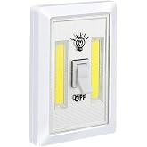 G&uuml;ncel&Ccedil;arşı Pille &Ccedil;alışan Duvar Anahtarı Tipi COB LED Lamba, Kablosuz Dolap İ&ccedil;i Aydınlatma, Mıknatıslı, Yapışkanlı Gece Lamba