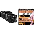 Behringer POWERPLAY P2 Ultra-Compact Personal In-Ear Monitor Amplifier & Duracell Plus 9V Batteries (4 Pack) - Alkaline - 100% Life Guarenteed