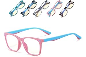 Musivon Gafas Luz Azul Niños de 3 a 12 Años Gafas Para Computadora Protección Ocular Para Infantiles Niños y Niñas