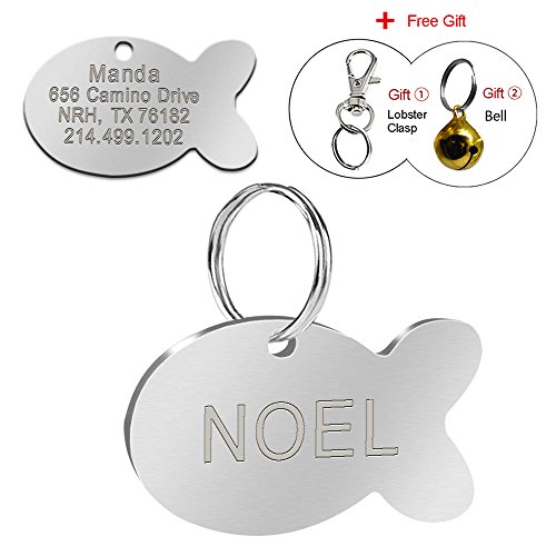 Berry Personalized Engraved Stainless Steel Custom Pet Id Tags