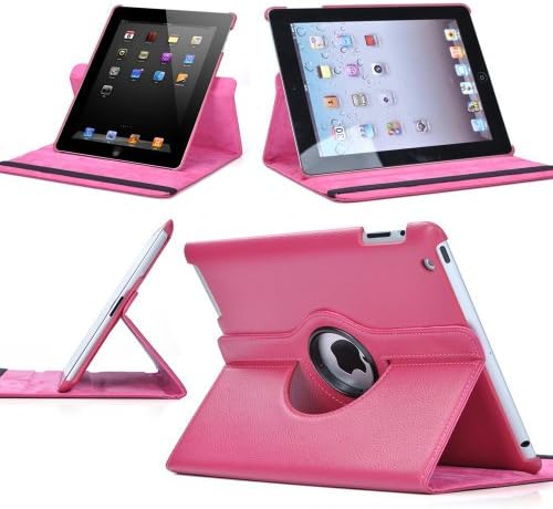 For New Apple iPad Pro 10.5" 2017 360° Leather Stand Case Cover (iPad Pro 10.5", Pink)