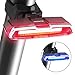 Produktbild Canway Fahrrad Rücklicht Fahrradlicht Ultra Hell COB Fahrradbeleuchtung Fahrradlampe Fahrradrücklicht Fahrradhelme Lichter Rückleuchten Fahrradlichter Fahrradrückleuchte USB Wiederaufladbar Wasserdicht mit 5 Licht Modi Rot Blau Geeignet für Helm und Fahrrad