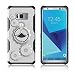 Produktbild Samsung Galaxy S8 Silikon Hülle Hybrid zweischichtige 3D Zahnräder Hülle mit Bumper Handyhülle Moomini® Dünn TPU + PC Stoßfest schutzhülle Handy Hülle mit Rotation Kickstand, Ständer für das Samsung Galaxy S82017- Silber