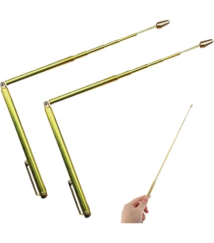 Kupfer-Wünschelruten Set – 99,9% Kupfer, Inkl. Pendel & Aufbewahrungstasche, Für Radiästhesie & Energiearbeit