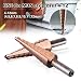Produktbild 9 Schritt Bohrer Titan Beschichteter Bit Loch Metall schneiden-Konus Punch Set Bohrmaschinen Kupfer Edelstahl Messing Präzision Bohren Pagode Schritte CO M35 Dreikant Schaft gerade Flöte 4–12 mm/0,4–1,2 cm