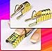 Restly(TM) 10pcs Golden Reusable UV Gel Acrylic Nail Art Tips Extension Guide Form Tool