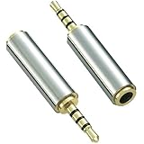 2.5mm Male to 3.5mm Audio Adapter,Kopfhörer Audio Kopfhörer Konverter Adapter Klinkenstecker Verlängerung, 2.5mm Audio Stecke