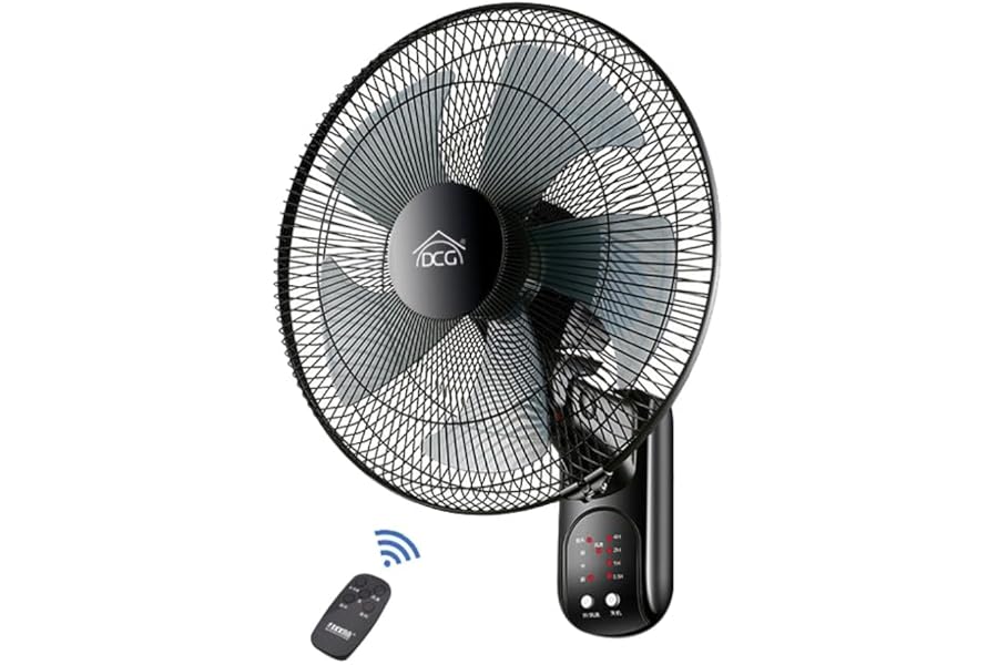DCG Eltronic VE1697 T Wall Fan 5 Blades Diameter 40 cm
