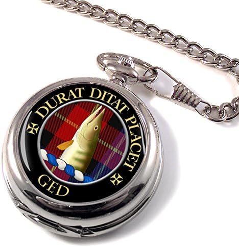 Ged Scottish Clan Crest Pocket Watch