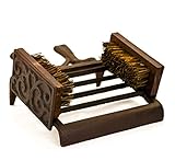 east2eden Rustic Cast Iron Wellington Wellies Boot Jack Pull Puller Grate Scraper &amp; Double Cleaning Brush (Kitchen &amp; Home)