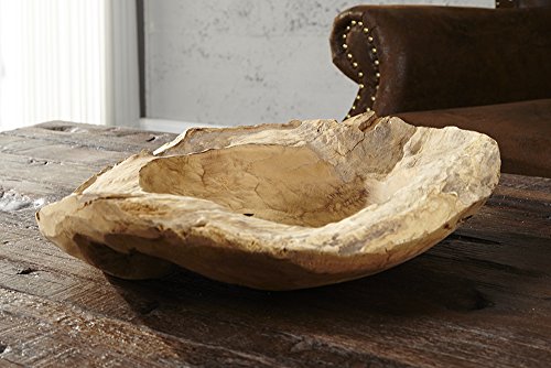 Exklusive Teak Holz Schale 30cm NATURE ROOT massives Wurzelholz natur - 5