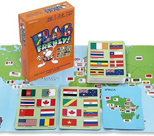 Green Board Games Flag Frenzy