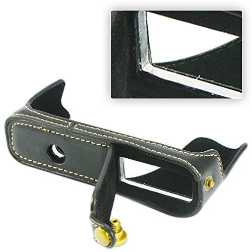 First2savvv XJPT-X20-D01S01 Gehäusehälfte präzise Passform PU-Leder Kameratasche Fall Tasche Cover für Fuji FujiFilm Finepix X20.X10 mit Kameragurt - 4