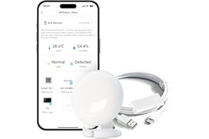 LinknLink eMotion Ultra Sensor Inteligente de Presencia con Radar mmWave de 60GHz WiFi, IR, Luminosidad, Temperatura y Humedad, Compatible con MQTT Home Assistant, Alexa y Google Home​